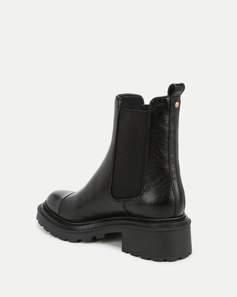 Delilah Leather Bootie in>Veronica Beard Hot