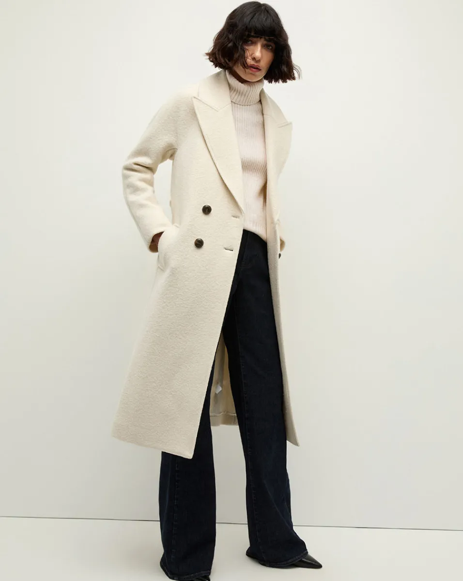 Della Wool Dickey Coat in>Veronica Beard Outlet