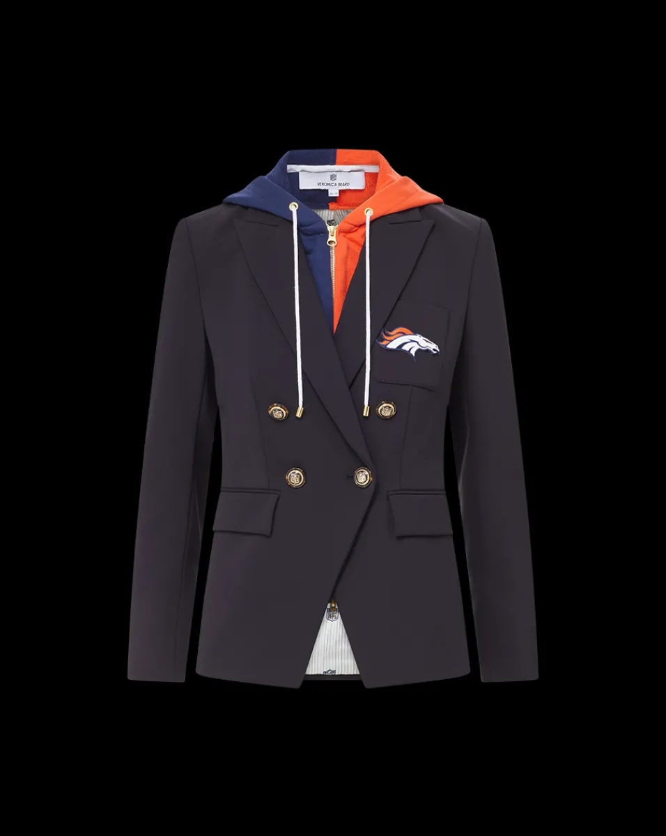 Denver Broncos Dickey Jacket in Navy/Gold>Veronica Beard Outlet