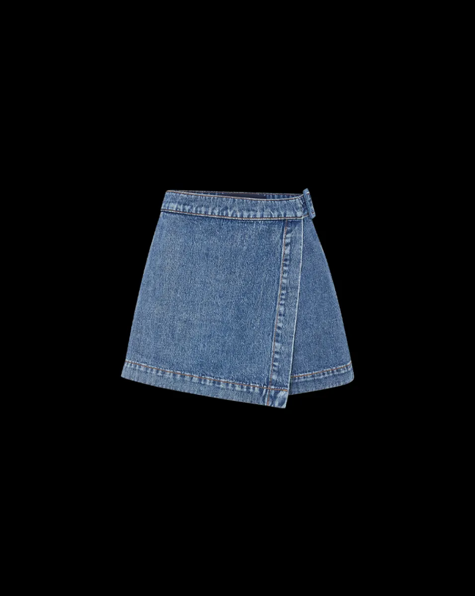 Diaz Denim Skort in Wanderer Dust>Veronica Beard Hot