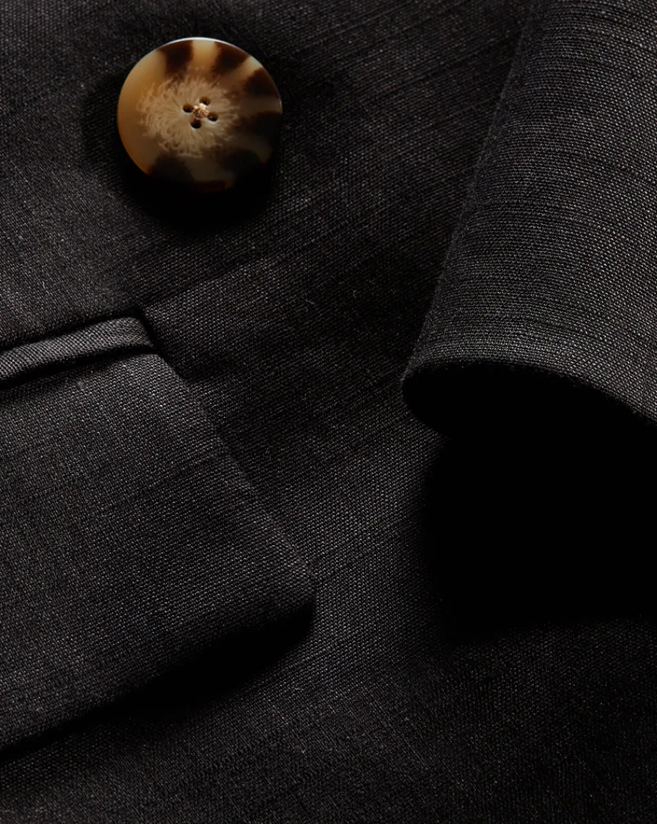 Didion Stretch-Linen Jacket in>Veronica Beard New