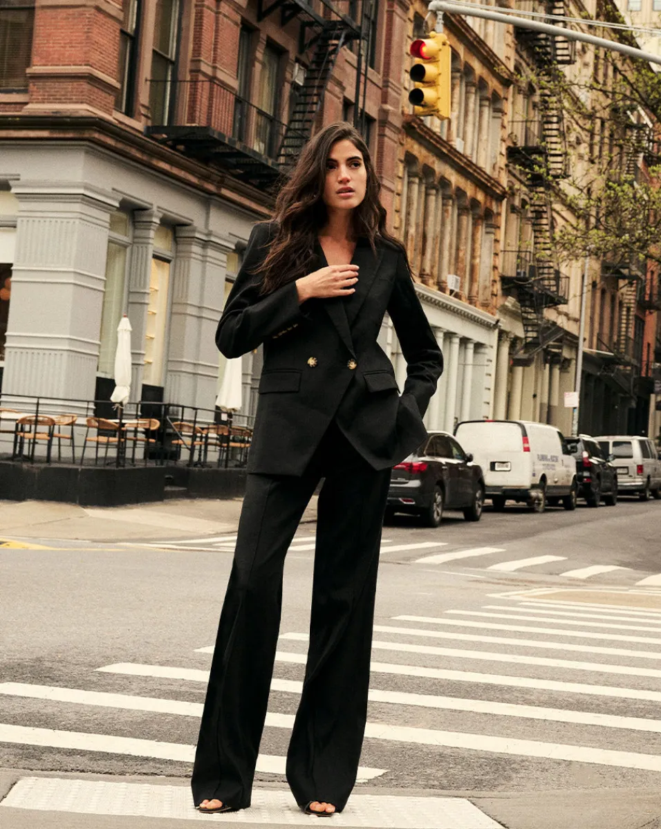 Didion Stretch-Linen Jacket in>Veronica Beard New