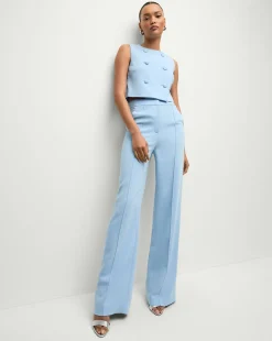 Drexley Cropped Vest in Blue Sky><noscript><img width=