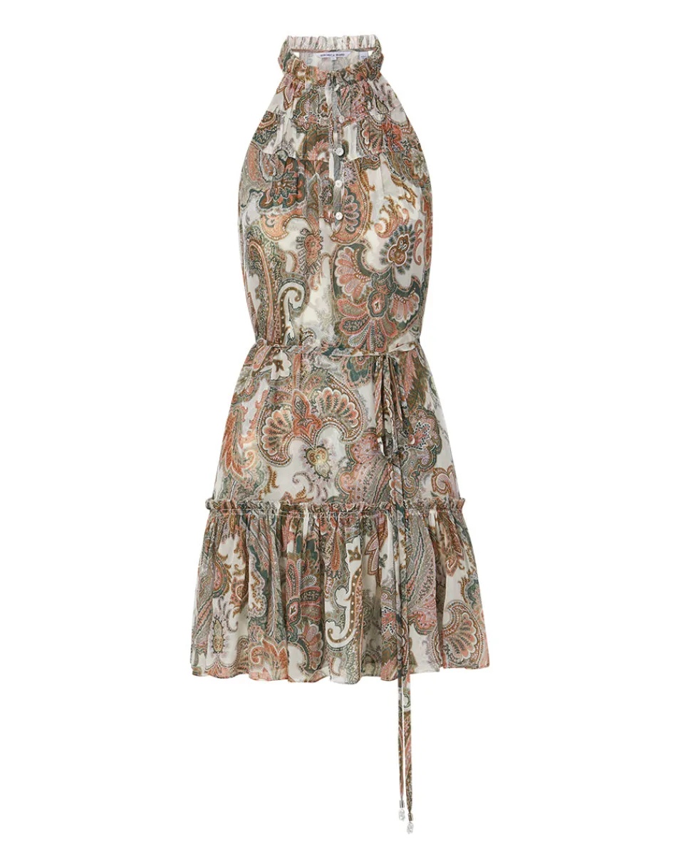 Dria Paisley Silk-Georgette Dress>Veronica Beard Sale