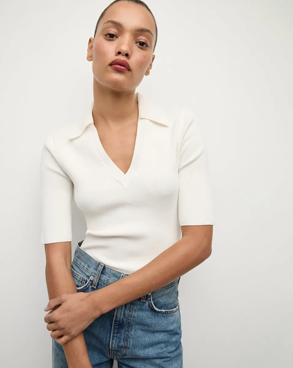 Emily Polo Shirt in>Veronica Beard