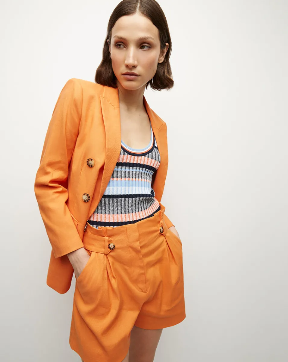 Franzi Stretch-Linen Short in>Veronica Beard Online