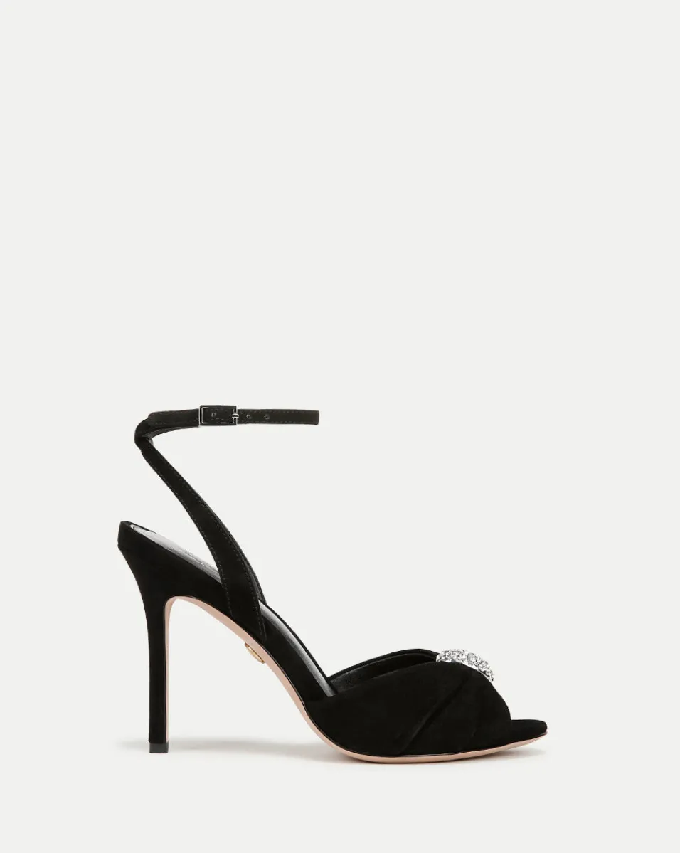 Genevieve Peep-Toe Sandal in x Poppy Delevingne>Veronica Beard Hot