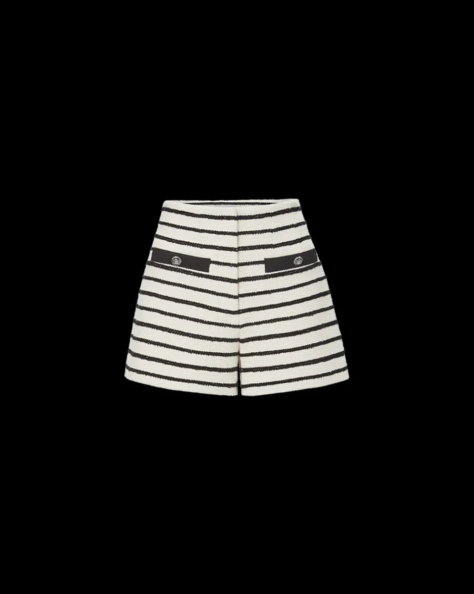 Gershwin Striped Short in>Veronica Beard Outlet