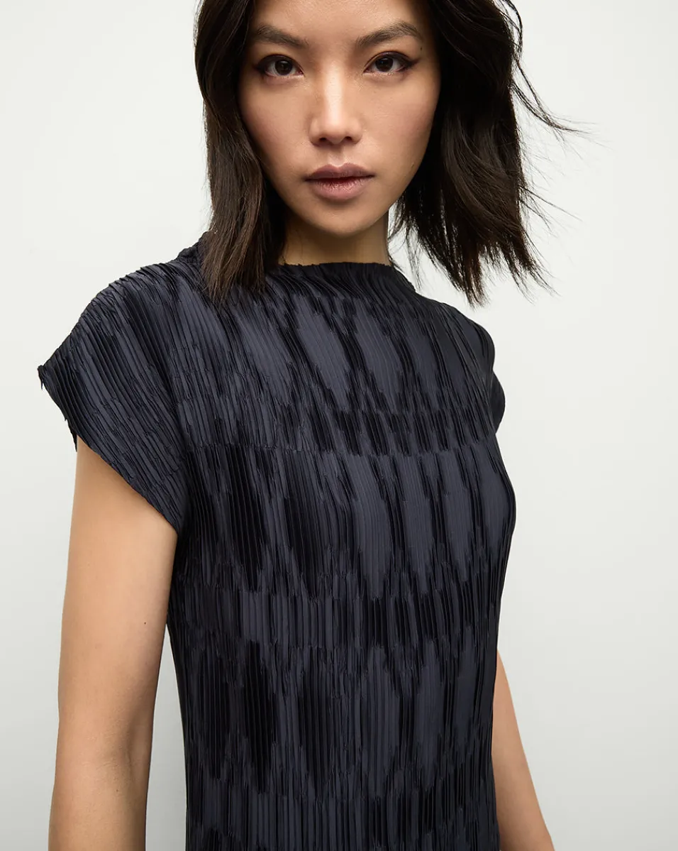 Gramercy Pleated Dress in>Veronica Beard Clearance
