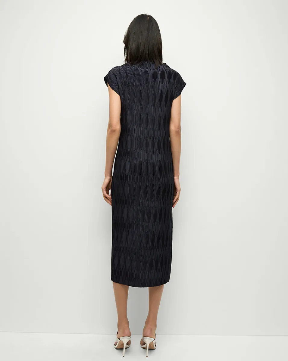 Gramercy Pleated Dress in>Veronica Beard Clearance