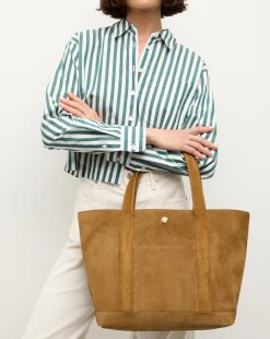 Grand Suede Goody Bag in>Veronica Beard Best
