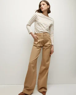 Hovey Striped Top in>Veronica Beard Sale