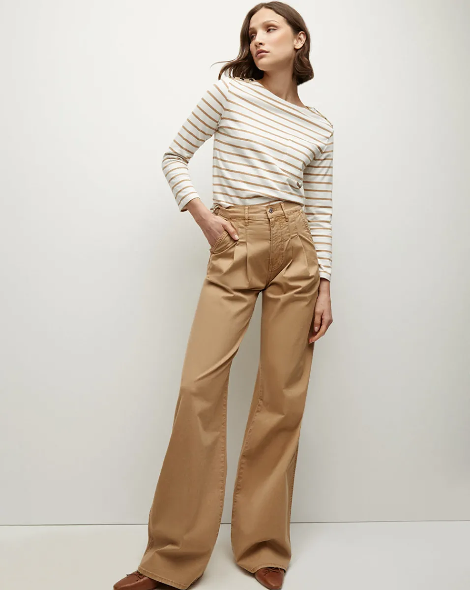 Hovey Striped Top in>Veronica Beard Sale