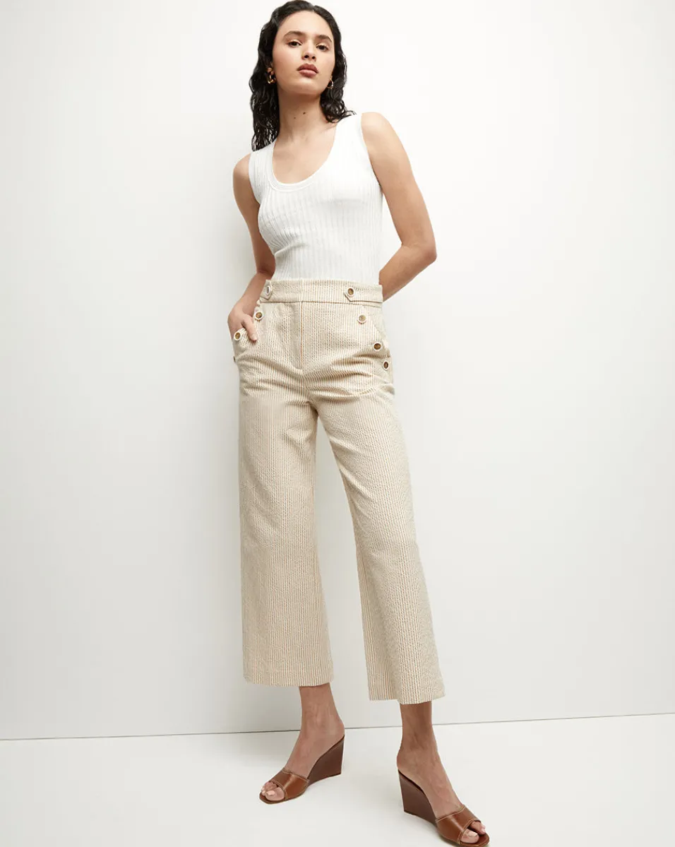 Hunter Seersucker Pant in>Veronica Beard New