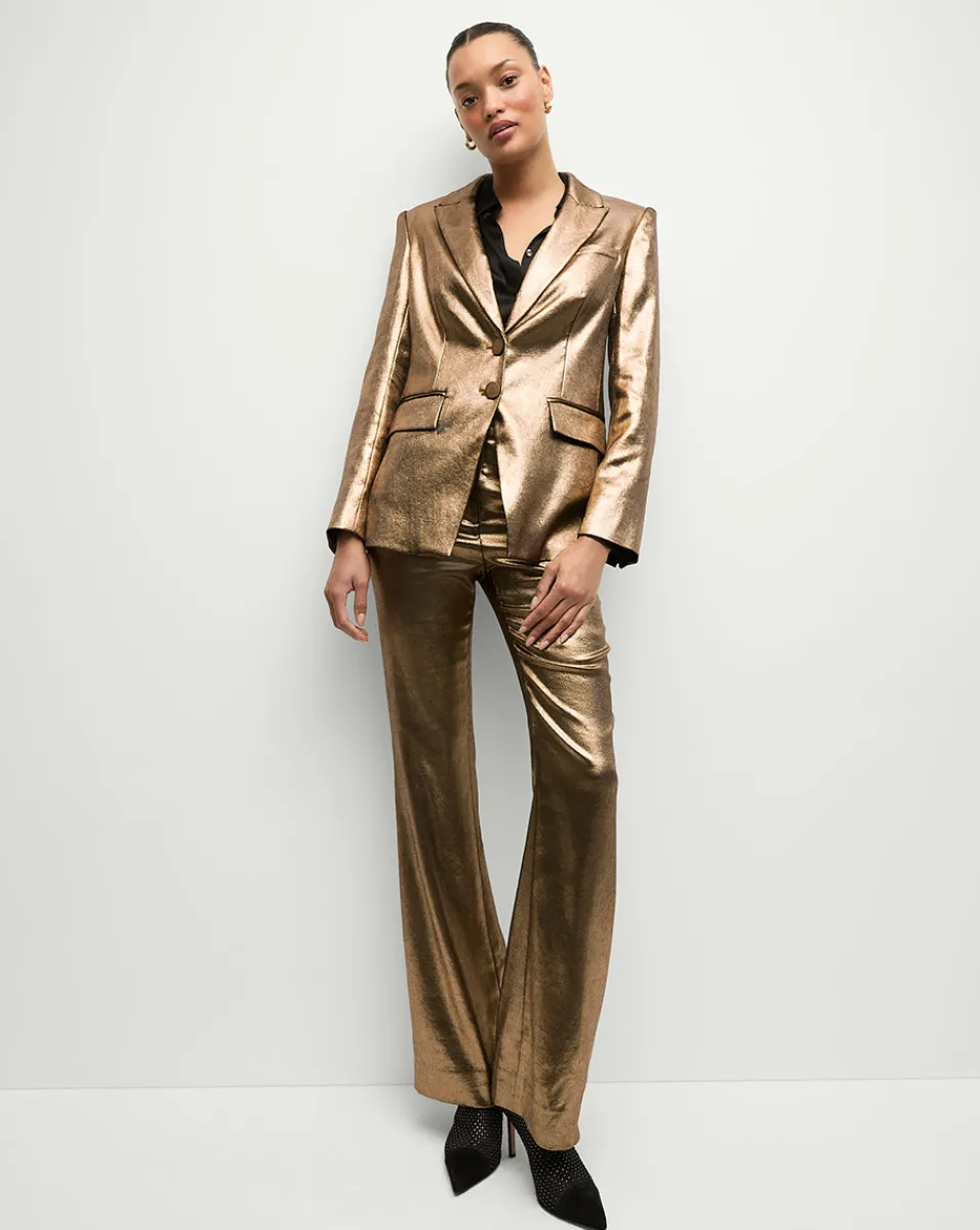 Izara Dickey Jacket in Vintage Gold x Poppy Delevingne>Veronica Beard Sale