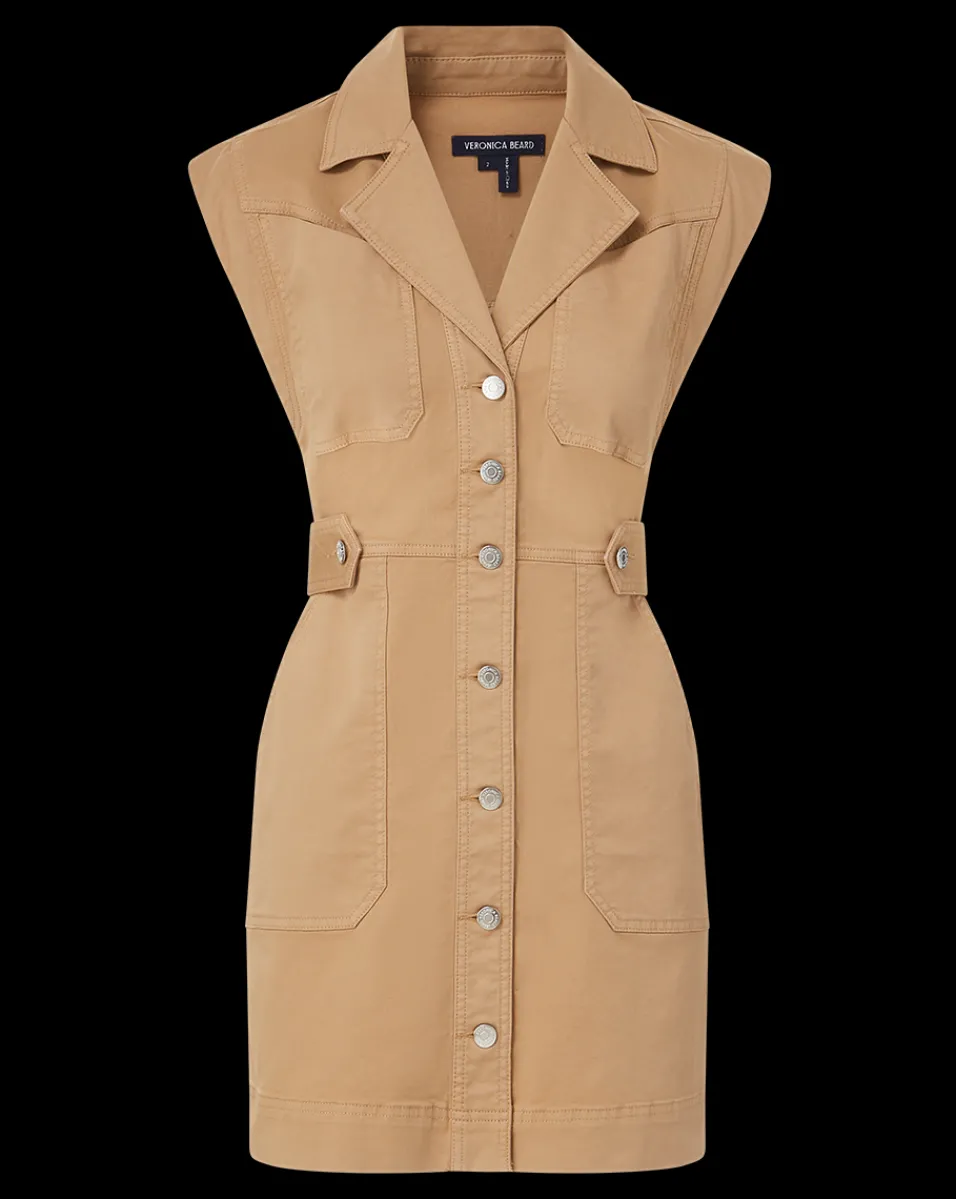 Jax Cotton Shirtdress in>Veronica Beard Sale