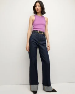 Jerrel Cashmere Tank Top in Purple>Veronica Beard Sale