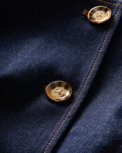 Jessup Denim Vest in Dark Oxford><noscript><img width=