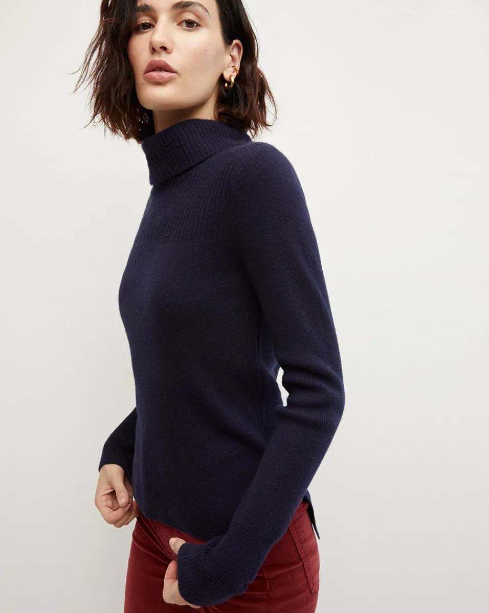 Jurnee Cashmere Turtleneck>Veronica Beard Hot