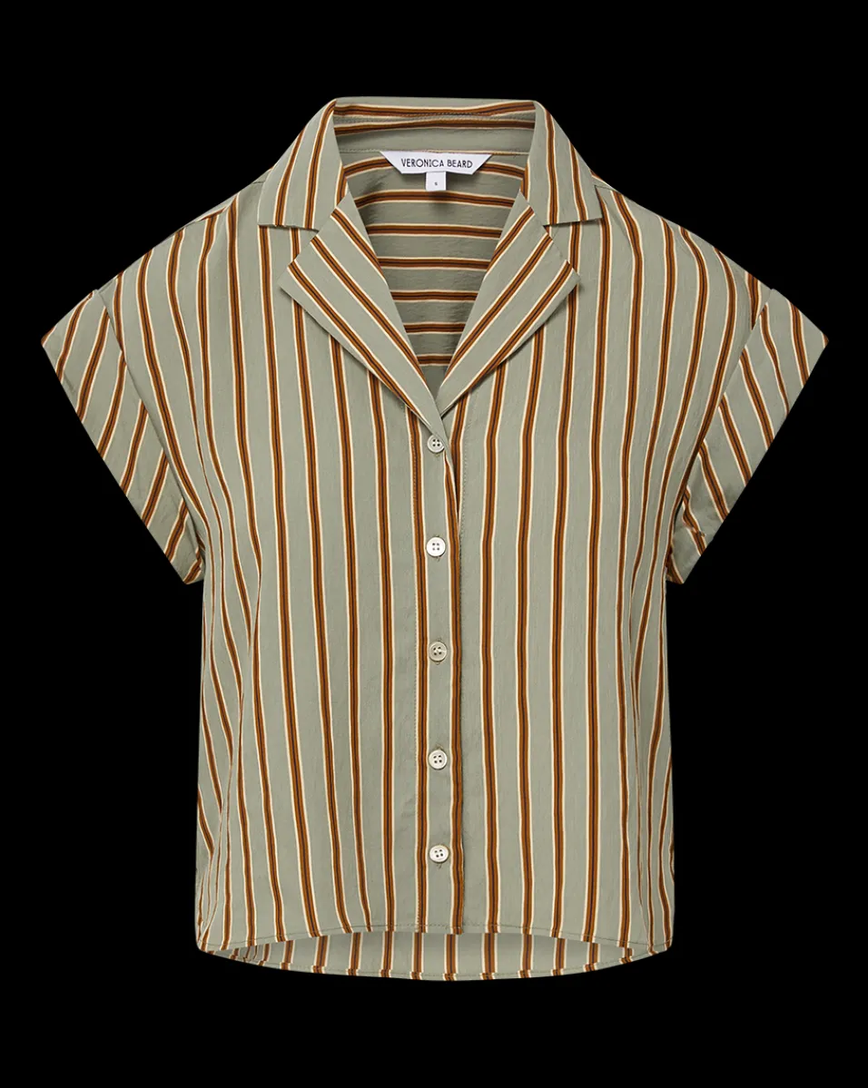 Kasa Pinstripe Button-Down Top>Veronica Beard New