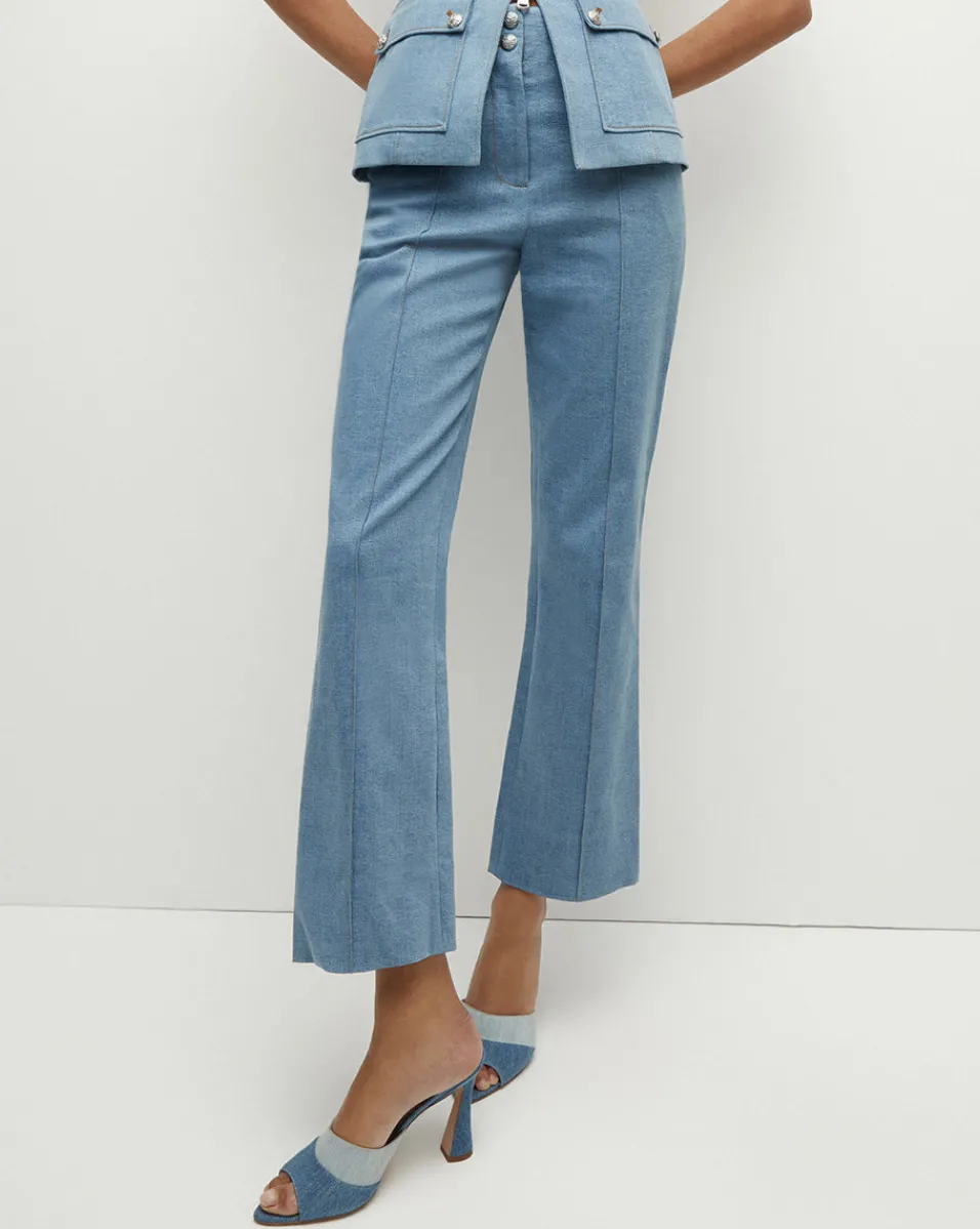 Kean Front-Seam Denim Pant>Veronica Beard Clearance