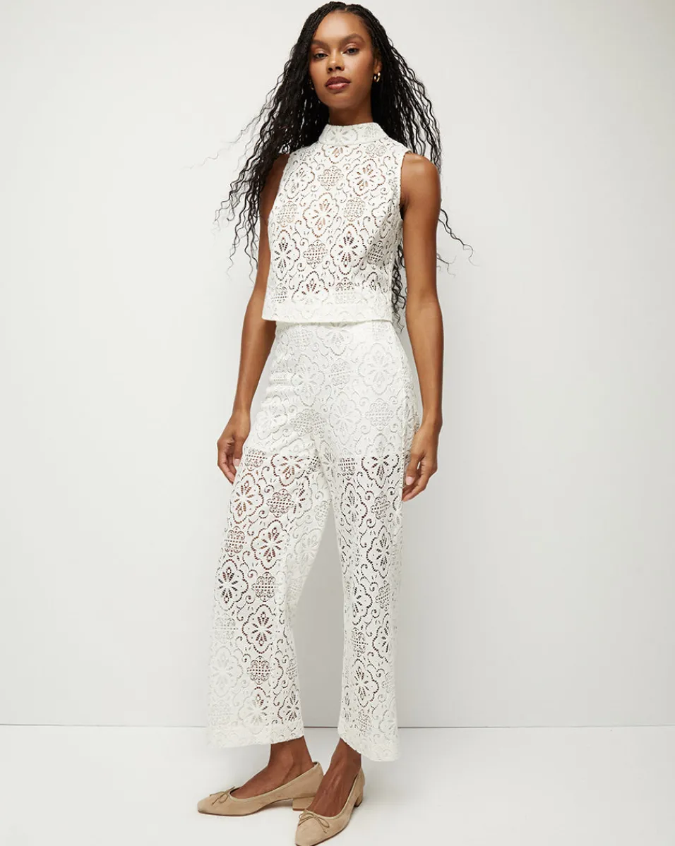 Kehlani Floral Lace Wide-Leg Pant>Veronica Beard Outlet