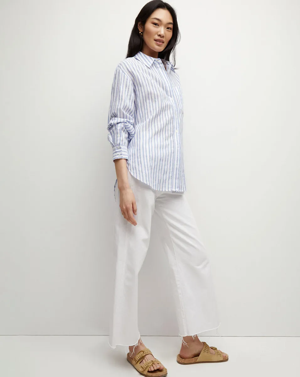 Keiko Button-Down Shirt in>Veronica Beard Hot