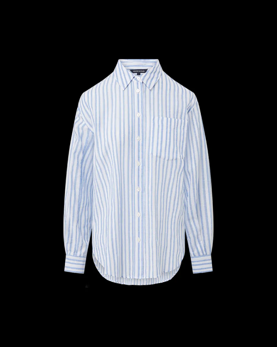 Keiko Button-Down Shirt in>Veronica Beard Hot