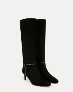 Kenzie Mid-Heel Tall Boot Wide-Calf in>Veronica Beard