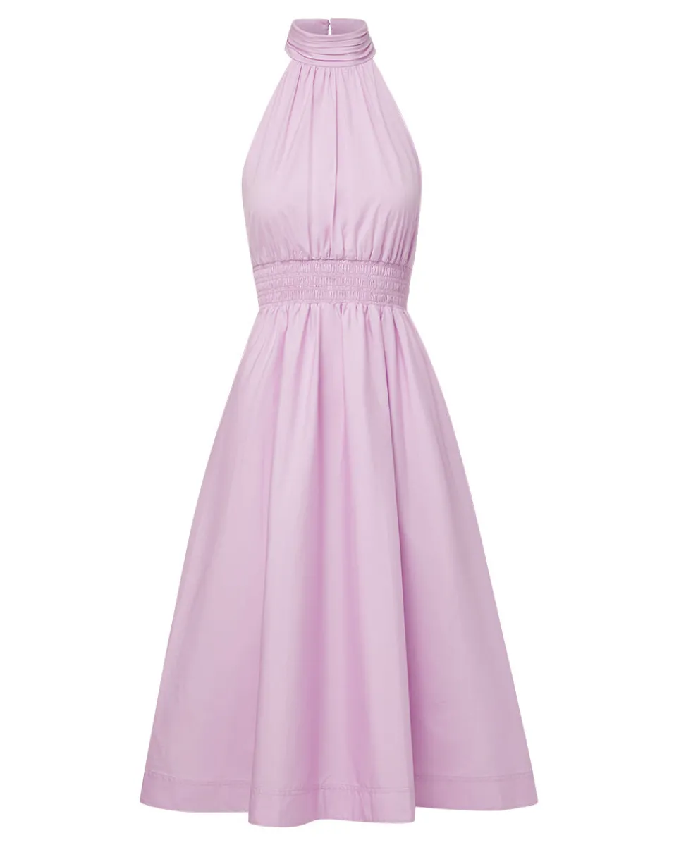 Kinny Poplin Halter Midi Dress>Veronica Beard Outlet