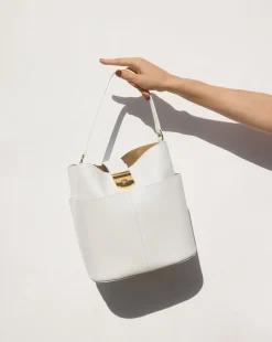 Large Crest Lock Bucket Bag in><noscript><img width=