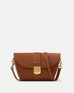 Large Crest Lock Trap Bag in>Veronica Beard Best