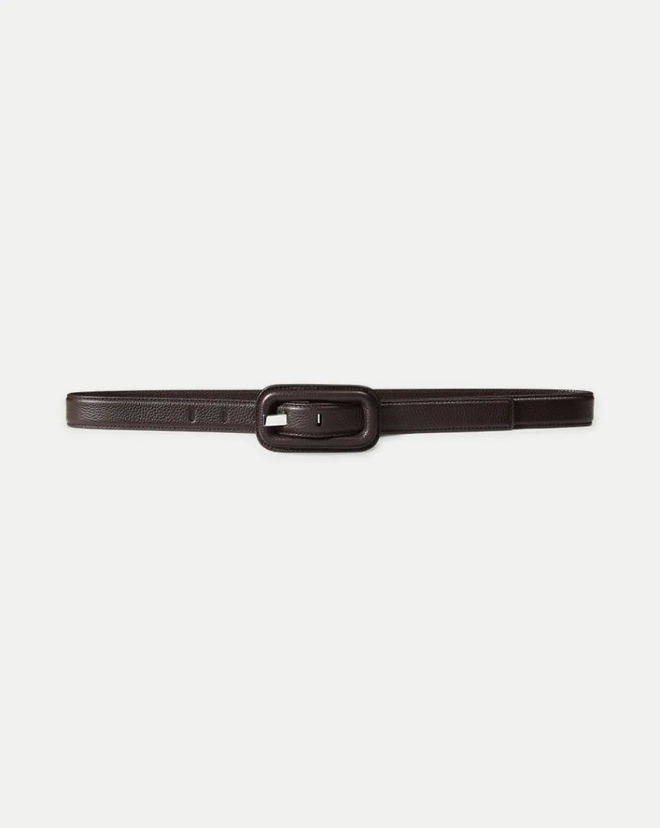 Lavanda Belt in Chocolate Brown>Veronica Beard Best