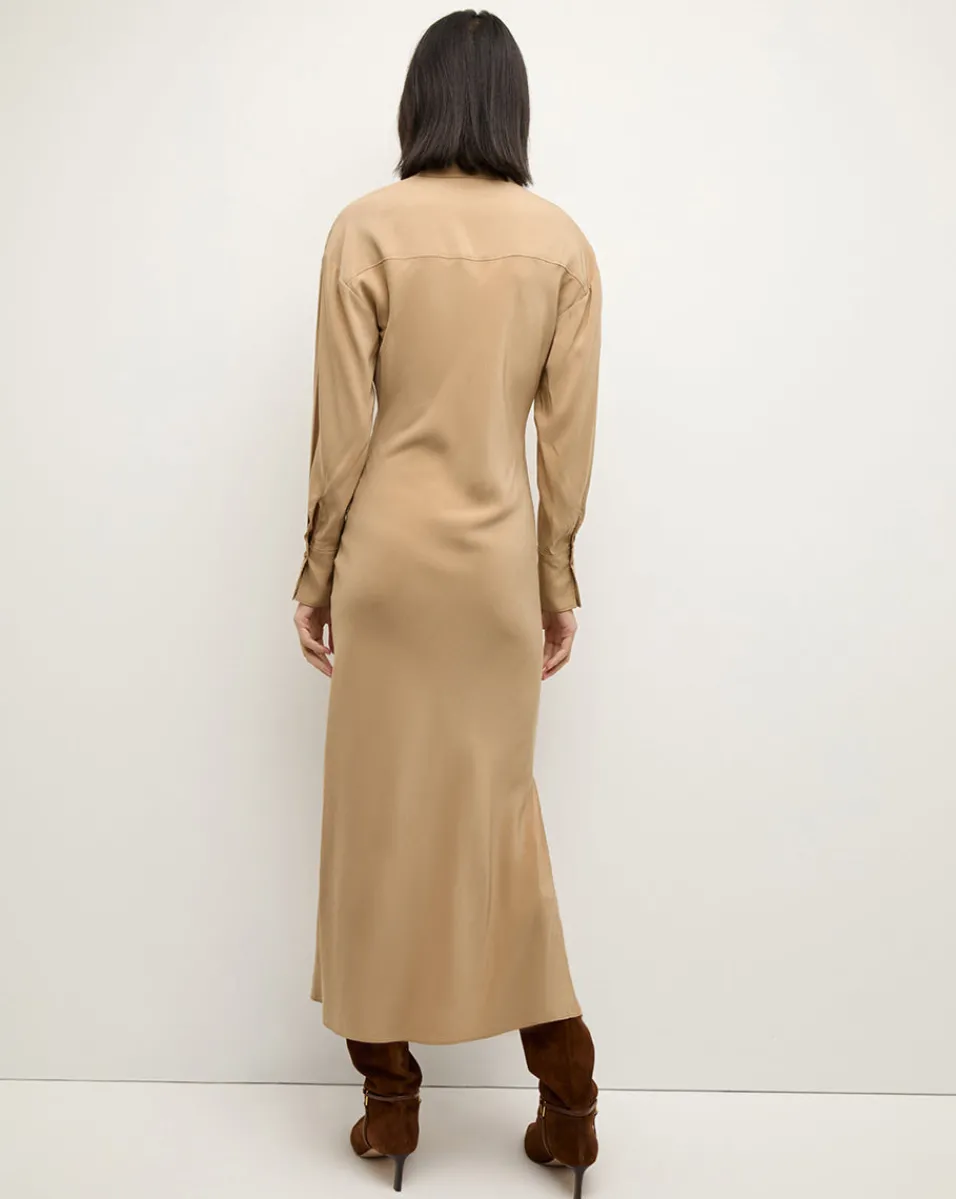 Liberty Maxi Dress in Beige>Veronica Beard Online