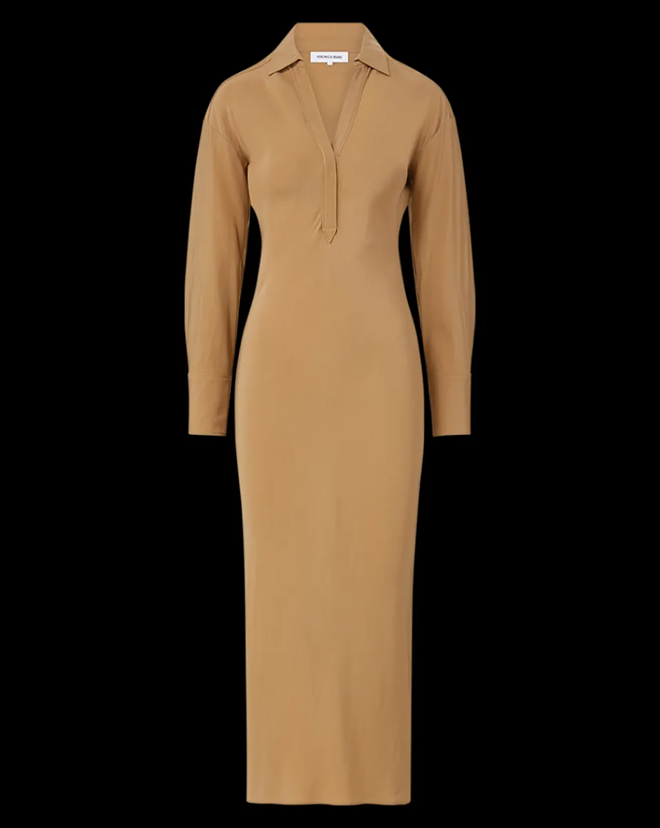 Liberty Maxi Dress in Beige>Veronica Beard Online