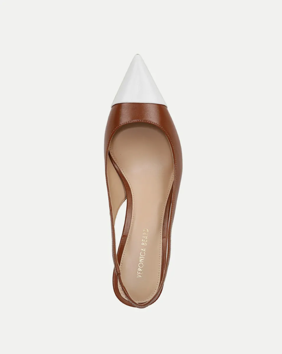 Liliana Leather Slingback Pump in>Veronica Beard Outlet