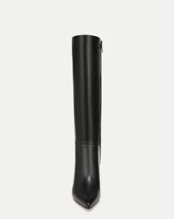 Lisa Leather Mid-Heel Tall Boot in><noscript><img width=
