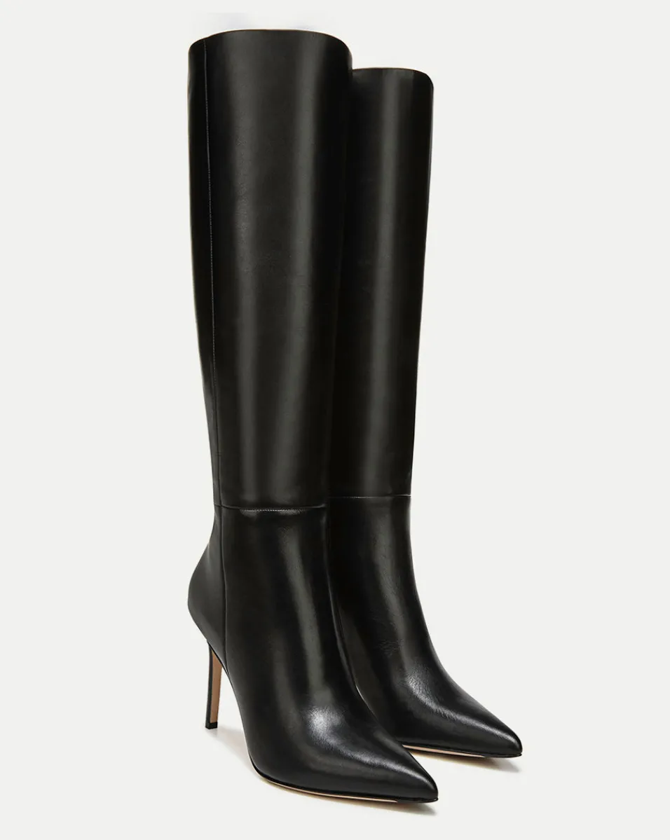 Lisa Leather Tall Boot in>Veronica Beard Hot