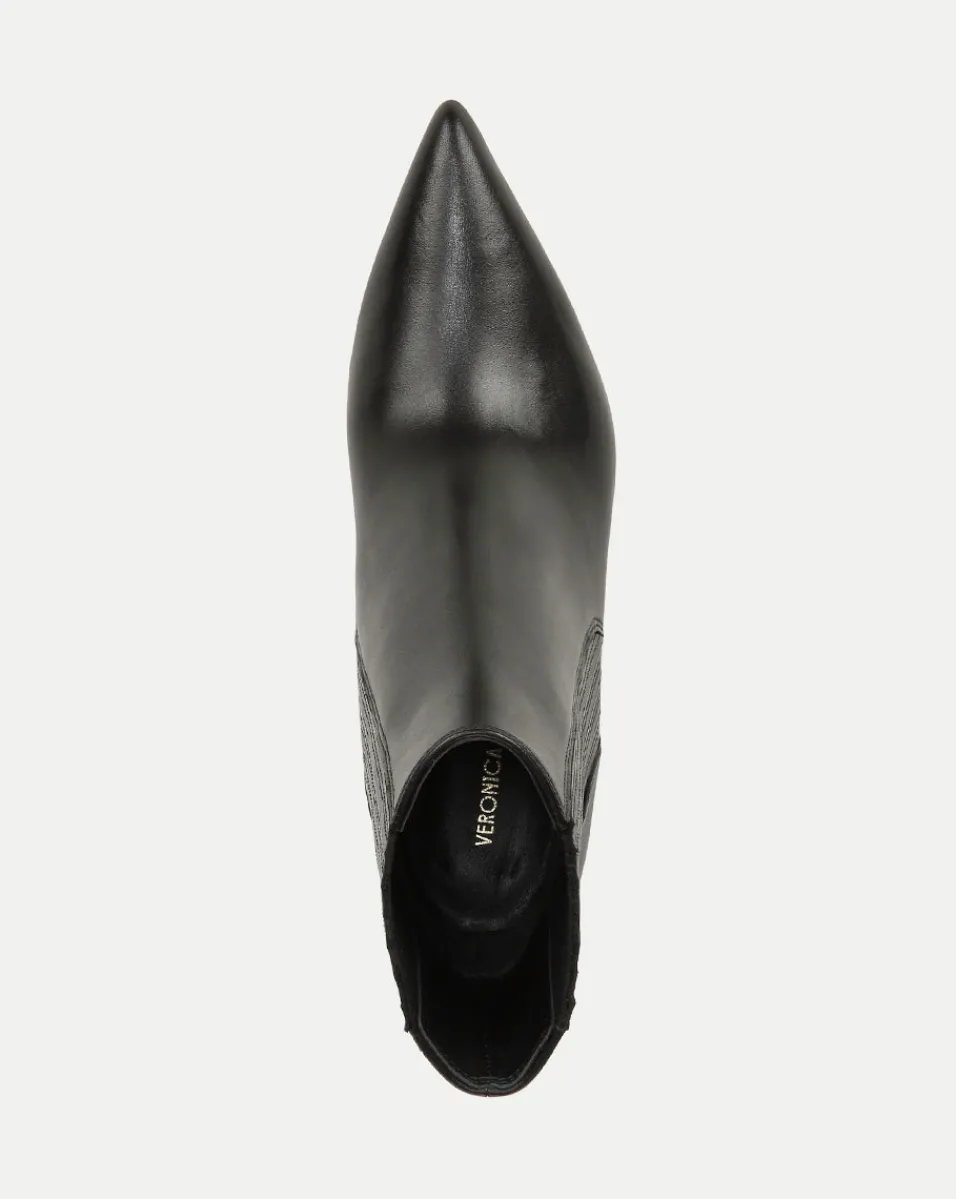 Lisa Mid-Heel Leather Bootie>Veronica Beard Best
