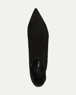 Lisa Mid-Heel Suede Bootie in><noscript><img width=