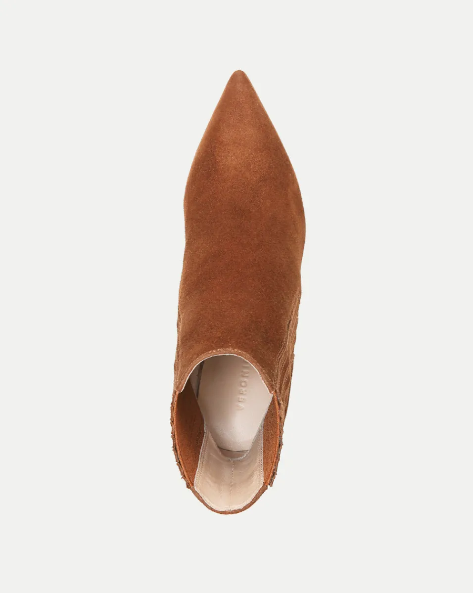 Lisa Suede Stiletto-Heel Bootie>Veronica Beard Discount
