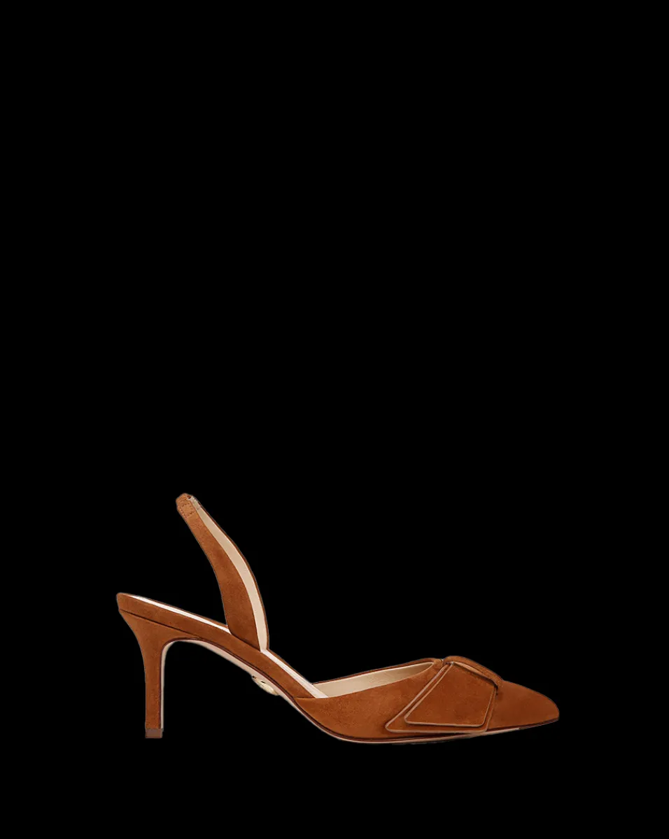 Lisbeth Suede Slingback Pump in>Veronica Beard Sale