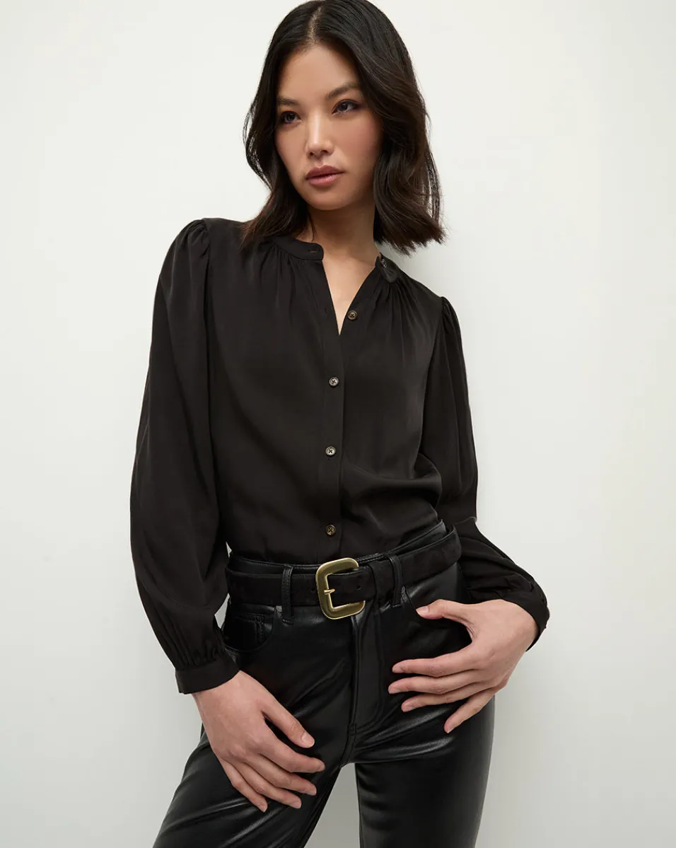 Lola Leather Belt in>Veronica Beard Hot
