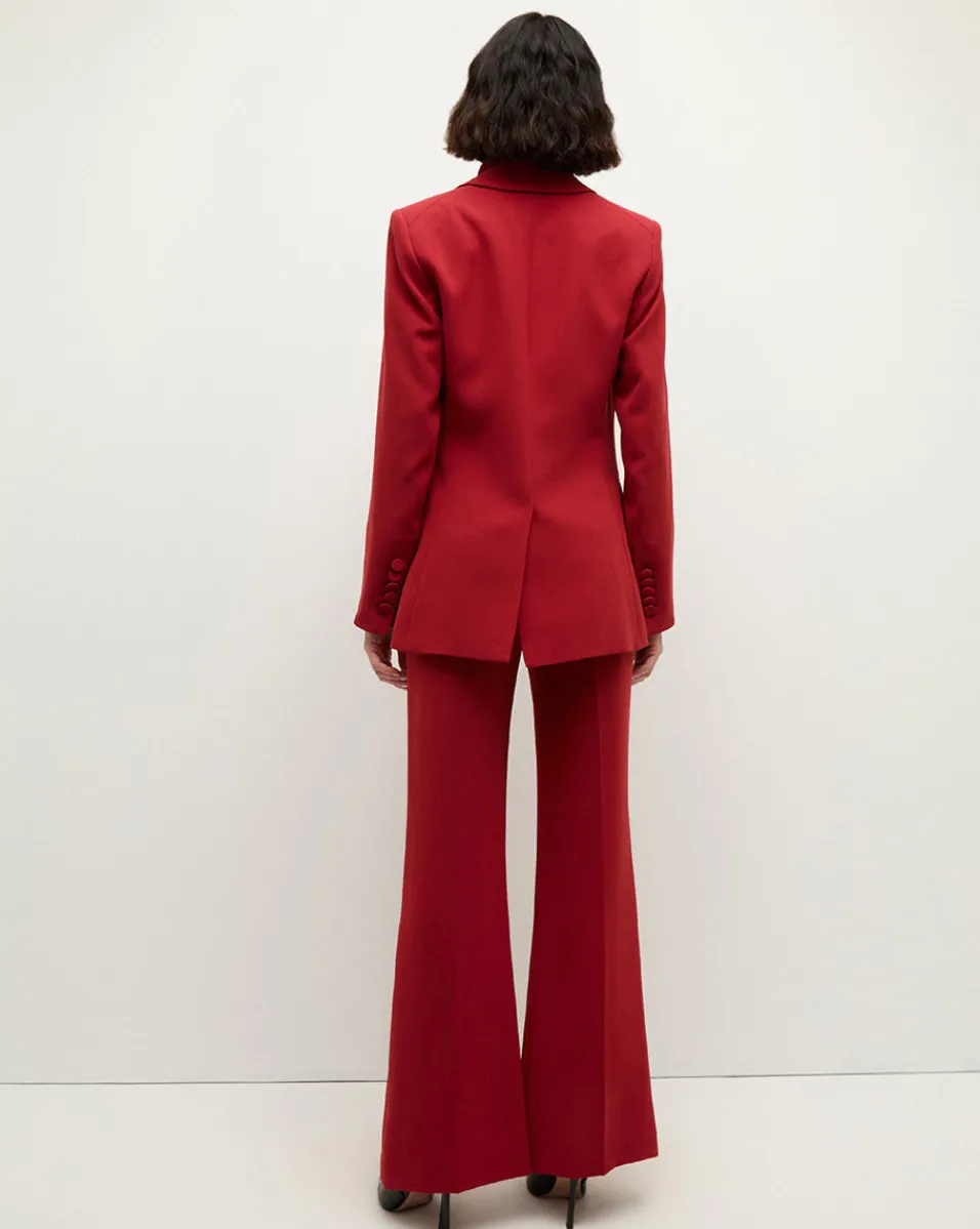 Long and Lean Dickey Jacket in Red>Veronica Beard Clearance