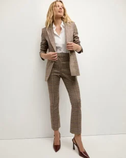 Maci Plaid Dickey Jacket in Brown Check>Veronica Beard