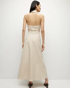 Mackey Seersucker Halter Dress in><noscript><img width=