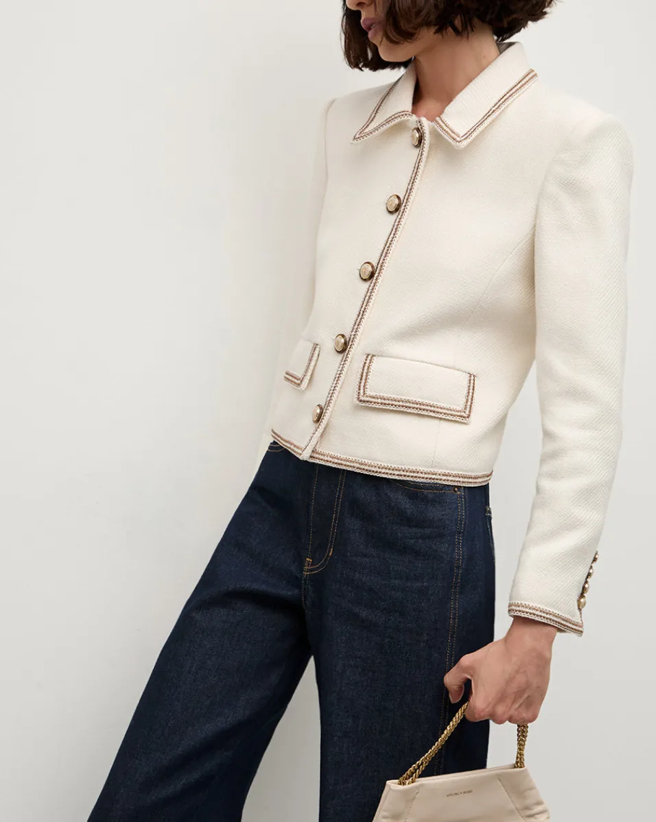 Makayla Cropped Jacket in>Veronica Beard New