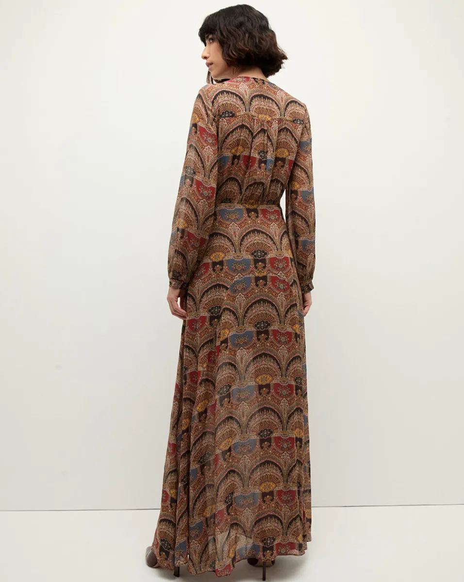 Makenzie Dress in Dark Chocolate>Veronica Beard Hot
