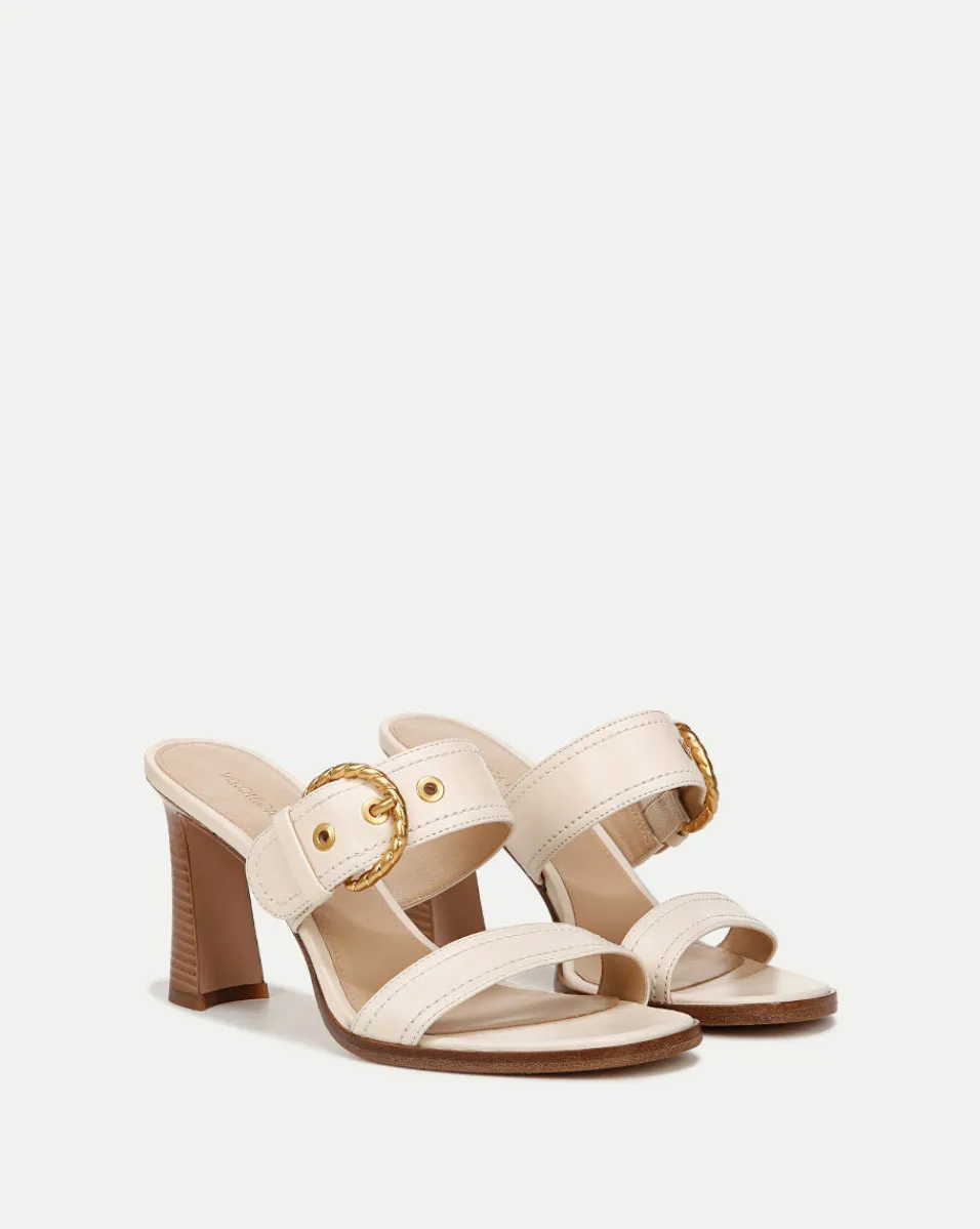 Margaux Leather Buckle Sandle|>Veronica Beard Discount