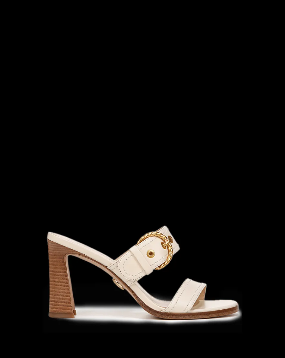 Margaux Leather Buckle Sandle|>Veronica Beard Discount